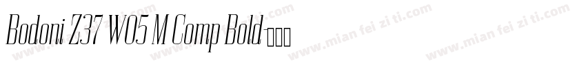 Bodoni Z37 W05 M Comp Bold字体转换